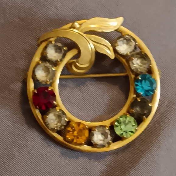 Van Dell Circle of Life Brooch 1/20 12K - Picture 2 of 7